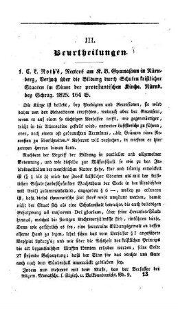Beurtheilungen