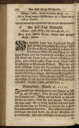 Am Fest-Tage Michaelis