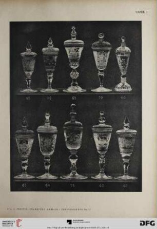 Tafel I – XXVIII