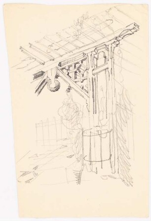 Pergola: Perspektivische Ansicht