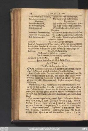 Sectio VII. De Verbis Impersonalibus.