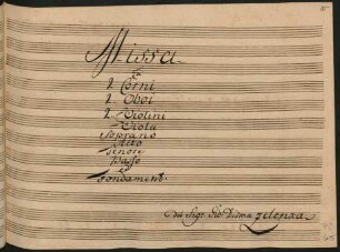 Messen. Auszüge; V (4), Coro, orch; D-Dur; ZWV Z 10
