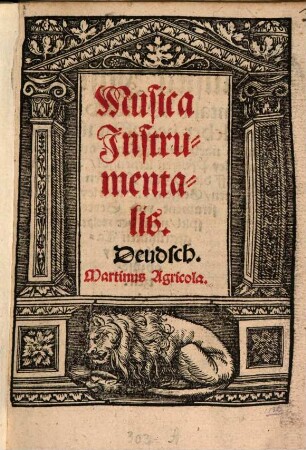 Musica Jnstrumentalis. Deudsch