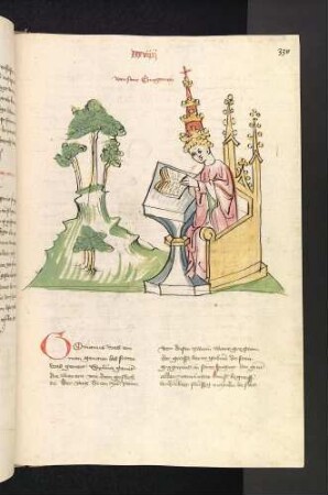 Papst Gregor der Gr. schreibend