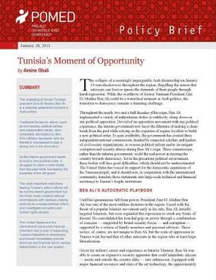 Tunisia's moment of opportunity