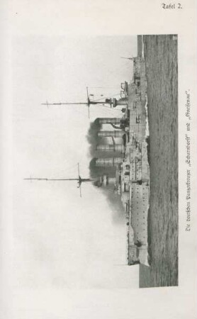 Die deutschen Panzerkreuzer "Scharnhorst" und "Gneisenau".