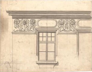 Pfann, Paul; München, Möhlstr.; Wohnhaus O. Bischoff - Fenster (Ansicht)