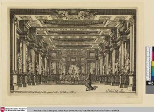 Palais d'Apollon; [Entwurf einer Bühnendekoration]