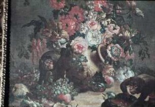 Blumenstilleben mit Affen