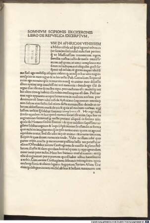 In Somnium Scipionis Ciceronis expositio