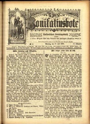 Ausgabe vom Sonntag, den 28. Juli 1895.