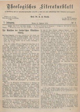 33-36 Die Revision der Luther'schen Bibelübersetzung