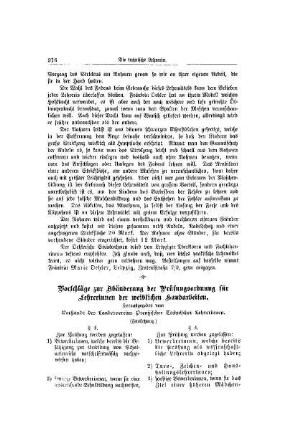 Vorschläge zur Abänderung der Prüfungsordnung für Lehrerinnen der weiblichen Handarbeiten : (Fortsetzung)