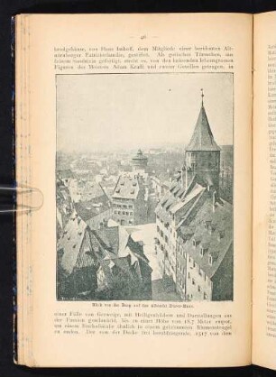 Blick von der Burg auf das Albrecht Dürer-Haus.
