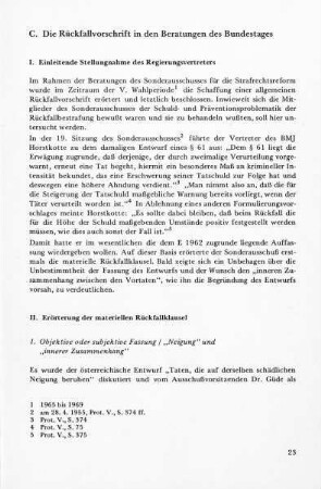 1. Objektive oder subjektive Fassung / "Neigung" oder "innerer Zusammenhang"