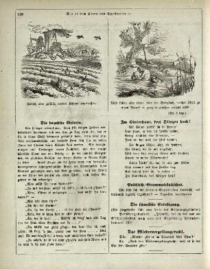 "Wie es dem Herrn von Speckmaier mit dem Jäger Magerhuber eines schönen Tages auf der Hühnerjagd ergangen ist"
