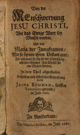 Von der Menschwerdung Jesu Christi