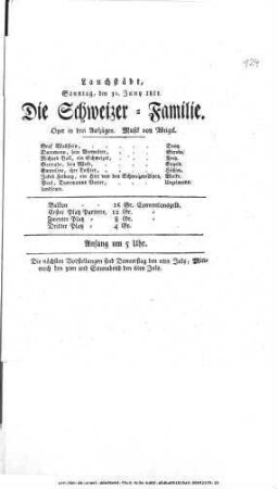 Die Schweizer=Familie