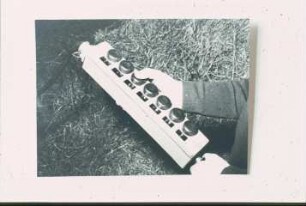 Fotografie: Ein- und Auslagerungstechnik, Greiferanlage, Bedienelement