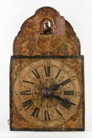 Holzräderuhr mit Kuckuck, Johannes Wildi, Eisenbach, um 1790