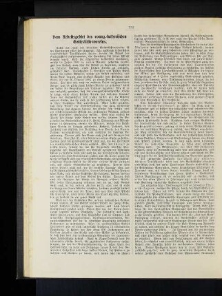 Vom Arbeitsgebiet des evang.-lutherischen Gotteskastenvereins.