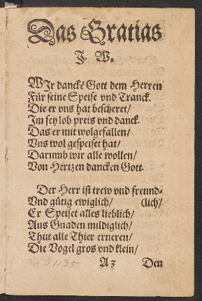 Das Gratias