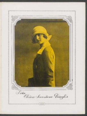 [Fotografía de] Srta. Elvira Serratosa Pringles