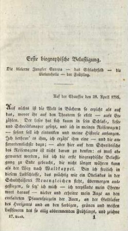 Erste biographische Belustigung