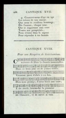 Cantique XVIII.