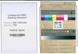 Entnazifizierung Agnes Koehne , geb. 07.01.1898 (Postassistentin)