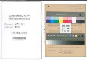 Entnazifizierung Anna Lensing , geb. 20.10.1882 ()