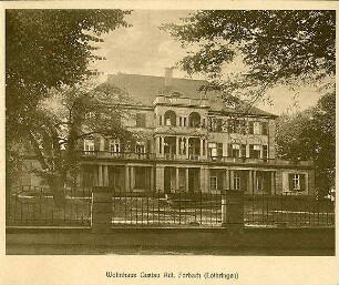 Fischer, Theodor; Forbach (Lothringen); Haus Hans Adt - Straßenansicht
