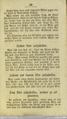 Trübes Bier aufzuhellen