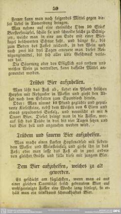Trübes Bier aufzuhellen