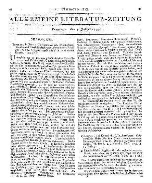 Taschenbuch für Gutsbesitzer, Pächter und Wirtschaftsbeamte, besonders in Schlesien. Hrsg. von J. G. Brieger. Breslau: Korn 1798
