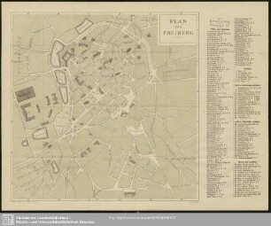 Plan von Freiberg