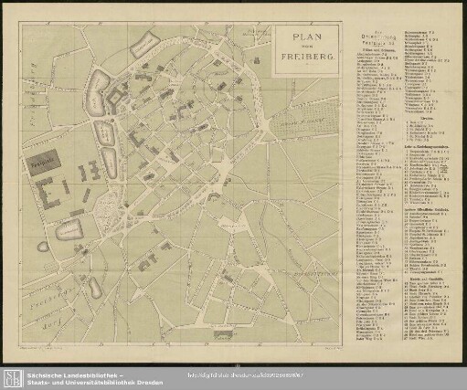 Plan von Freiberg