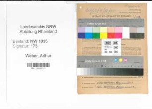 Entnazifizierung Arthur Weber , geb. 29.12.1908 (Kaufmann)