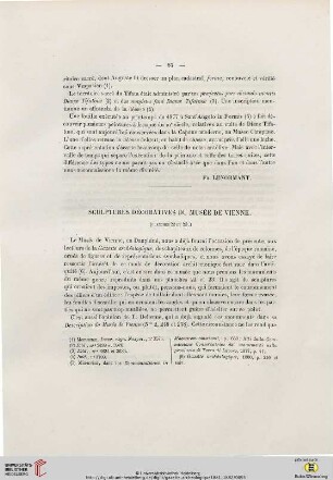 Sculptures décoratives du musée de Vienne
