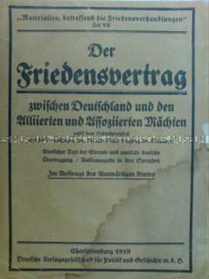 Friedensvertrag von Versailles