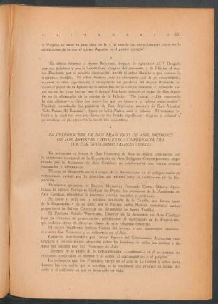 La celebración de San Francisco de Asís, patrono de los Artistas Católicos - Conferencia del doctor Guillermo Salinas Cossio