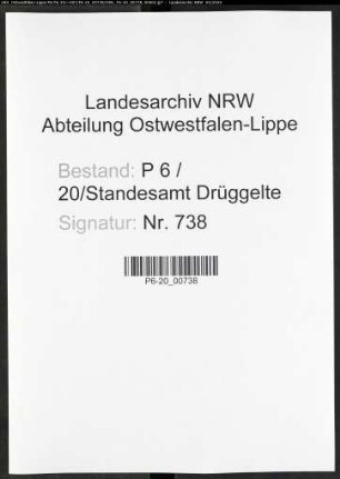Sterberegister Standesamt Drüggelte