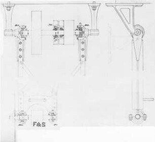 Pendelsägen-Lagerung, Schema (F. und S.) : Technikgeschichte | Maschinenbau | Maschinenelemente | Das Kugellager und seine Anwendung