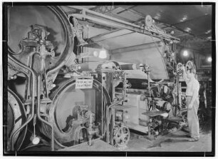 Königstein. Papierfabrik. alte Papiermaschine