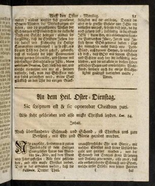 81-89, An dem Heiligen Oster-Dienstag