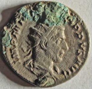 Römische Münze, Nominal Antoninian, Prägeherr Philippus Arabs, Prägeort Rom, Original