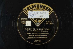 Land so wunderbar : aus: Die Afrikanerin / (Meyerbeer)