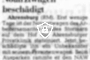 Notarztwagen beschädigt