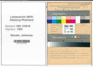 Entnazifizierung Johannes Benzler , geb. 03.02.1898 (Kaufmann)