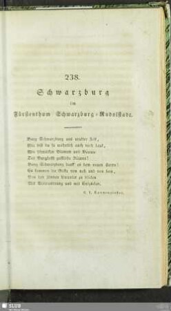 238. Schwarzburg im Fürstenthum Schwarzburg-Rudolstadt